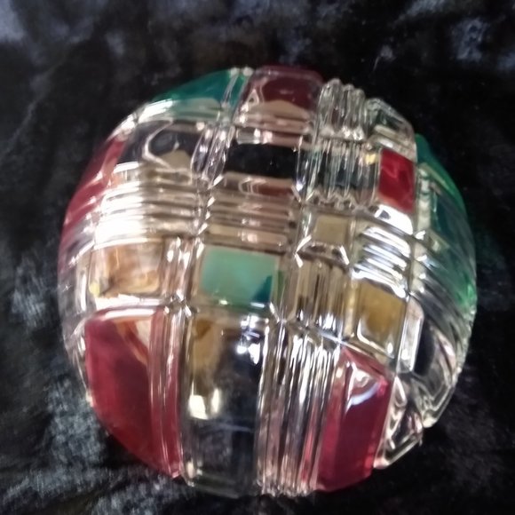 Walther Glas Holiday Plaid Crystal Bowl - Picture 4 of 6